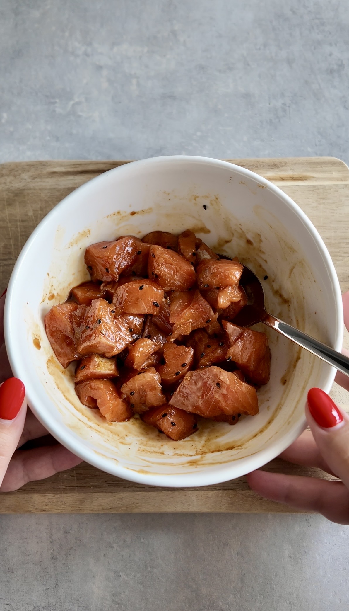 Marinado tacos de salmón